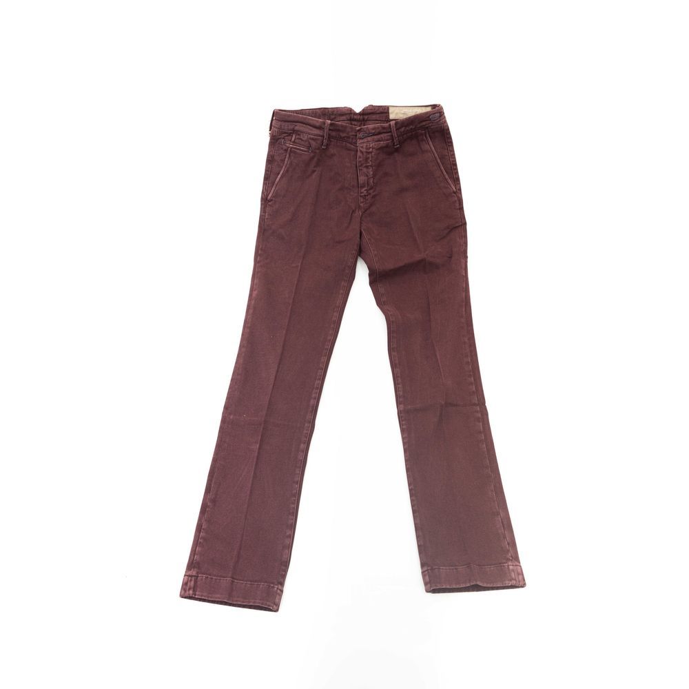 Jacob Cohen Burgundy Cotton Chino Pants | Regal Royce
