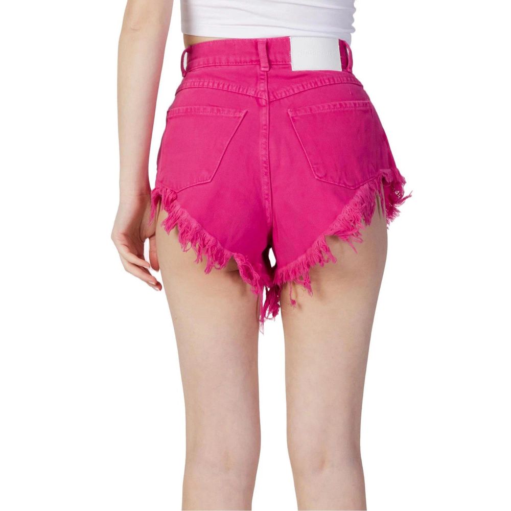 Hinnominate Fuchsia Cotton Short And Mini Shorts | Regal Royce