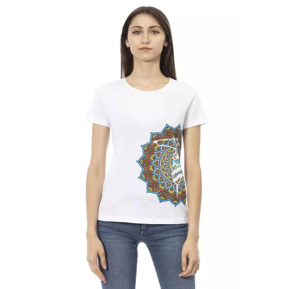 Trussardi Action White Cotton Tank Tops | Regal Royce