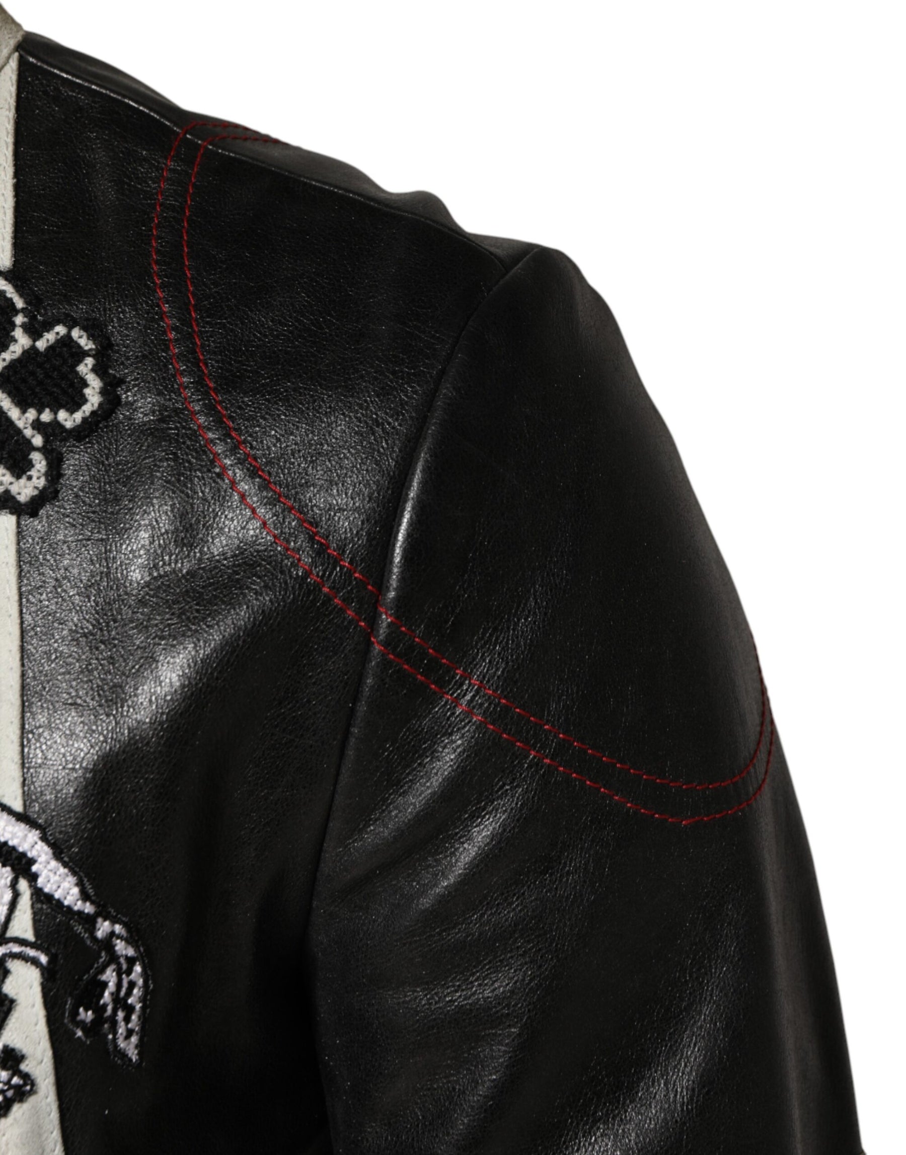 Dolce & Gabbana Multicolor Guns n' Roses Full Zip Men Biker Jacket | Regal Royce