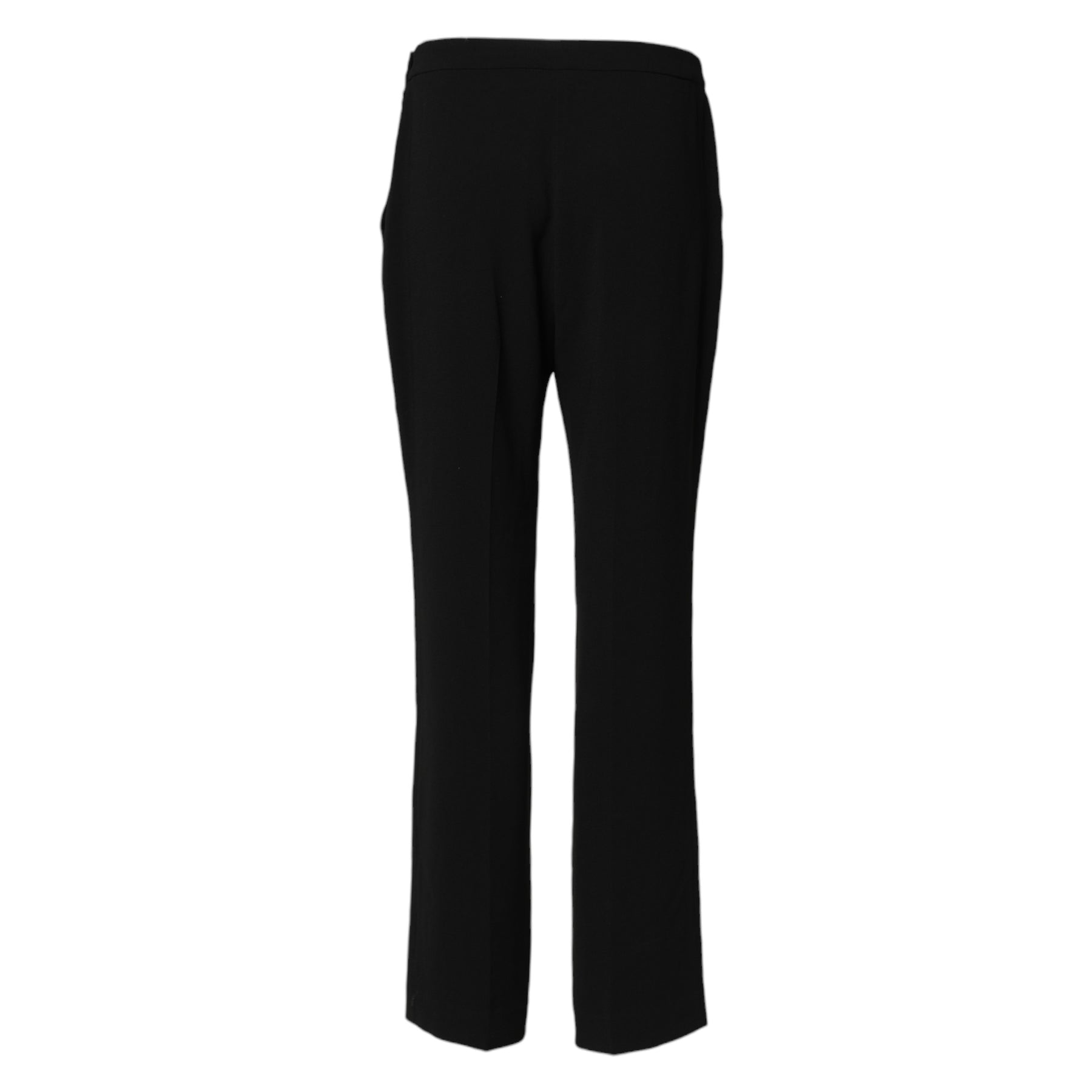 Aspesi Black High Waist Zip Straight Chino Trouser Pants | Regal Royce