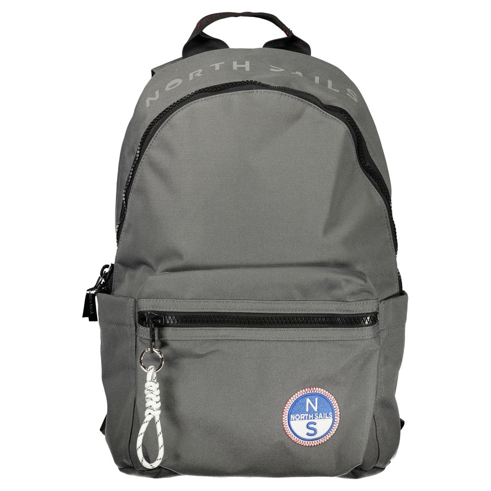 North Sails Grigio Polyester Men Backpack | Regal Royce