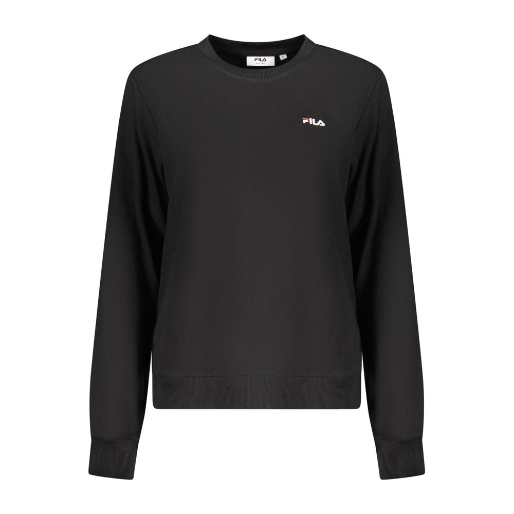 Fila Black Cotton Women Sweatshirt | Regal Royce