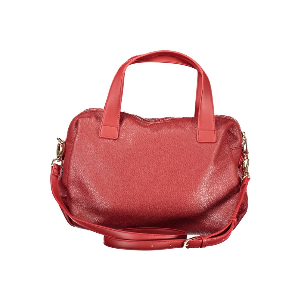 Mario Valentino Red Polyurethane Women Handbag | Regal Royce