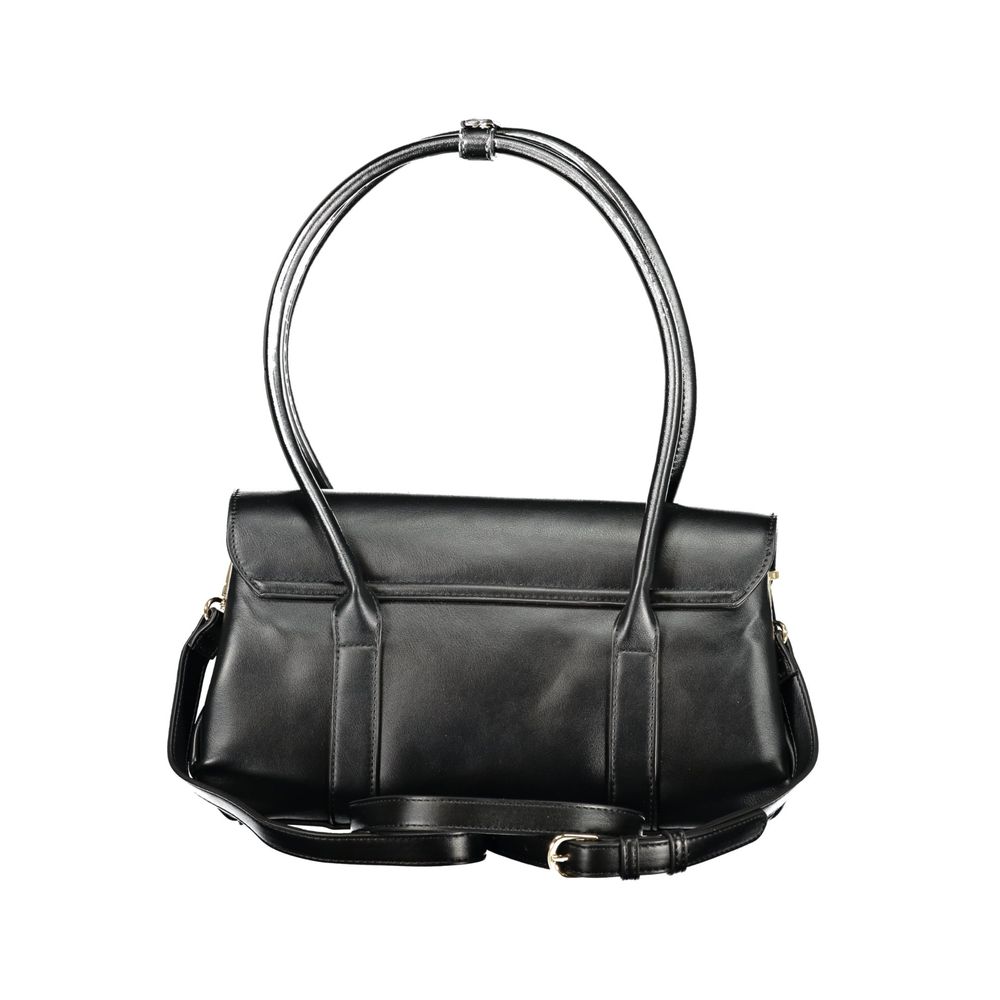 Mario Valentino Nero Poliuretano Woman Shoulder Bag | Regal Royce