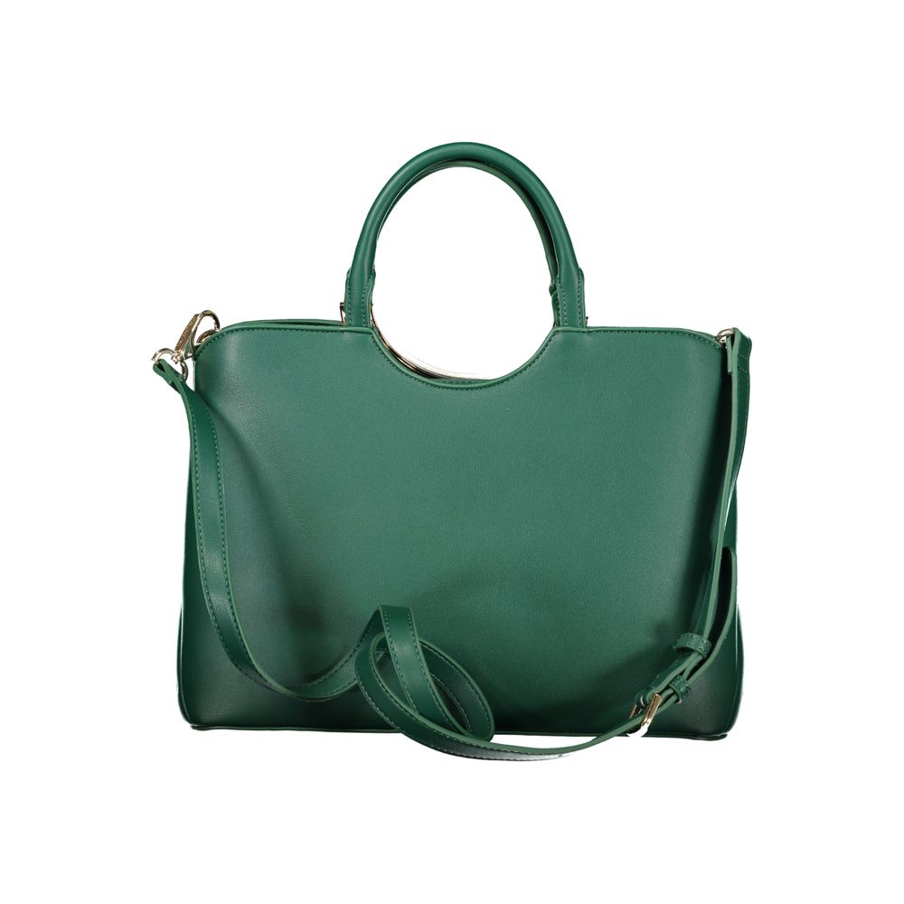 Mario Valentino Verde Polyurethane Women Handbag | Regal Royce