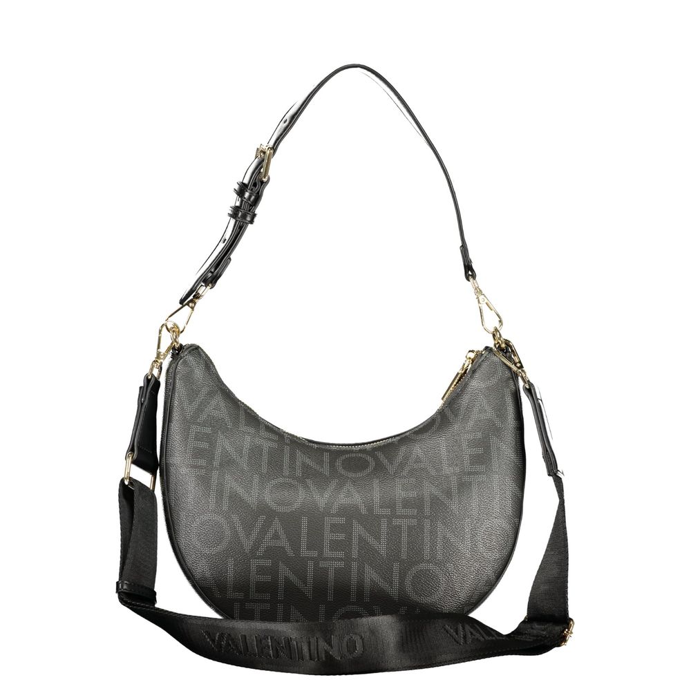 Mario Valentino Black Polyurethane Women Handbag | Regal Royce