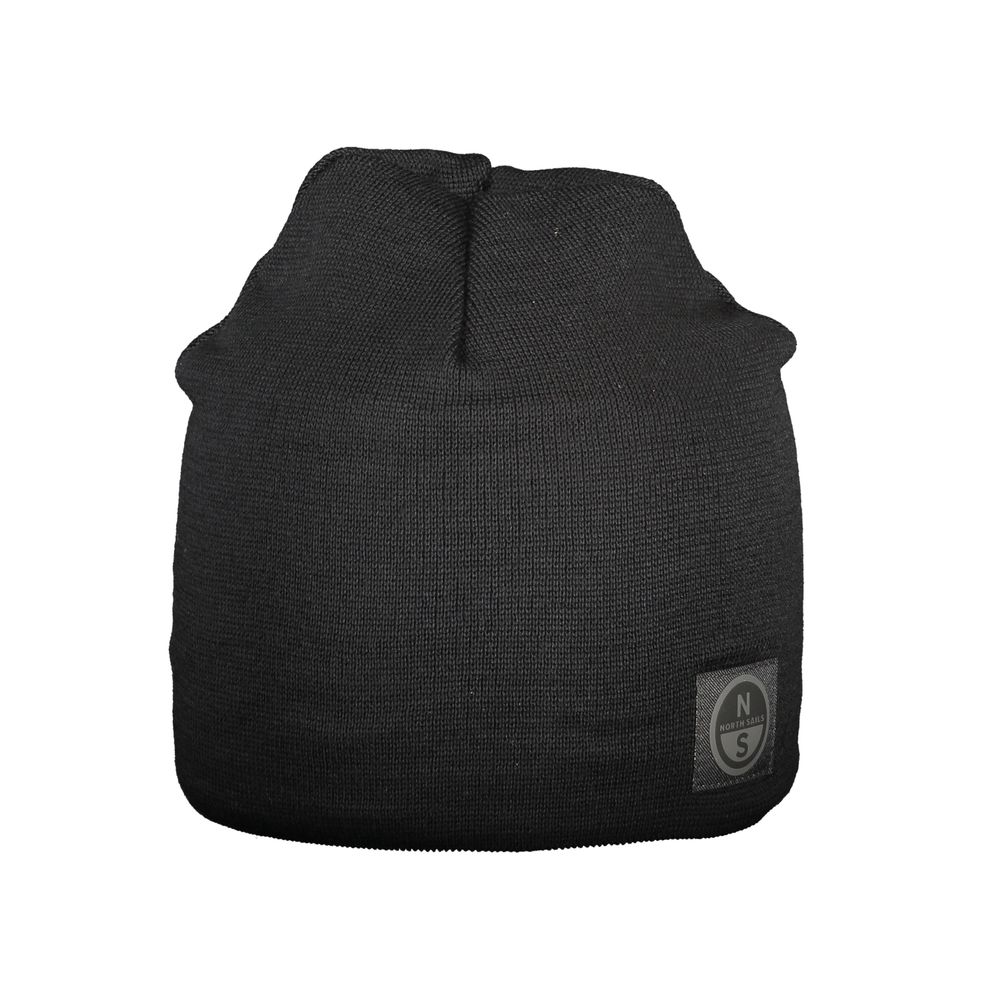 North Sails Black Wool Men Cap | Regal Royce