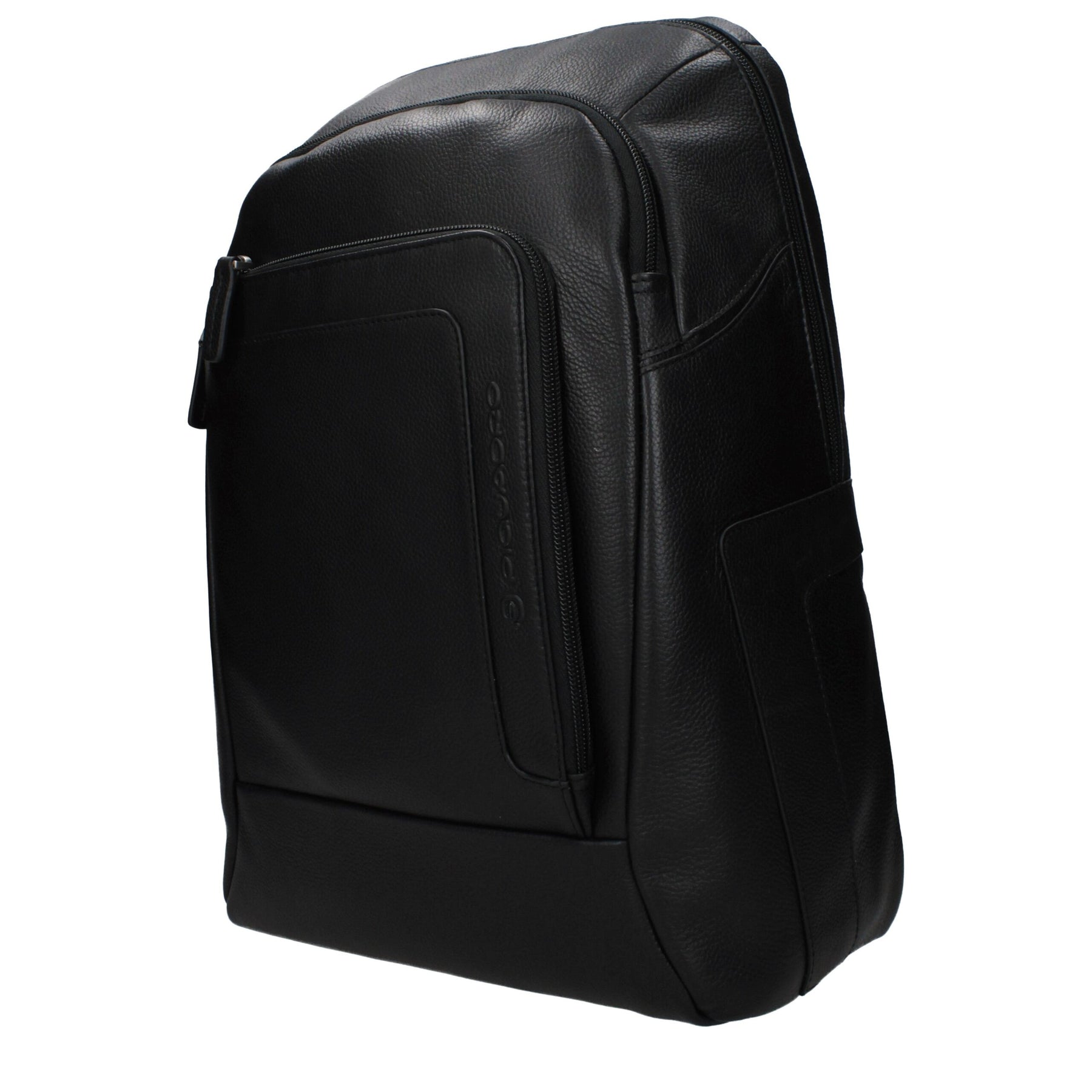 Piquadro Black Leather Backpack | Regal Royce