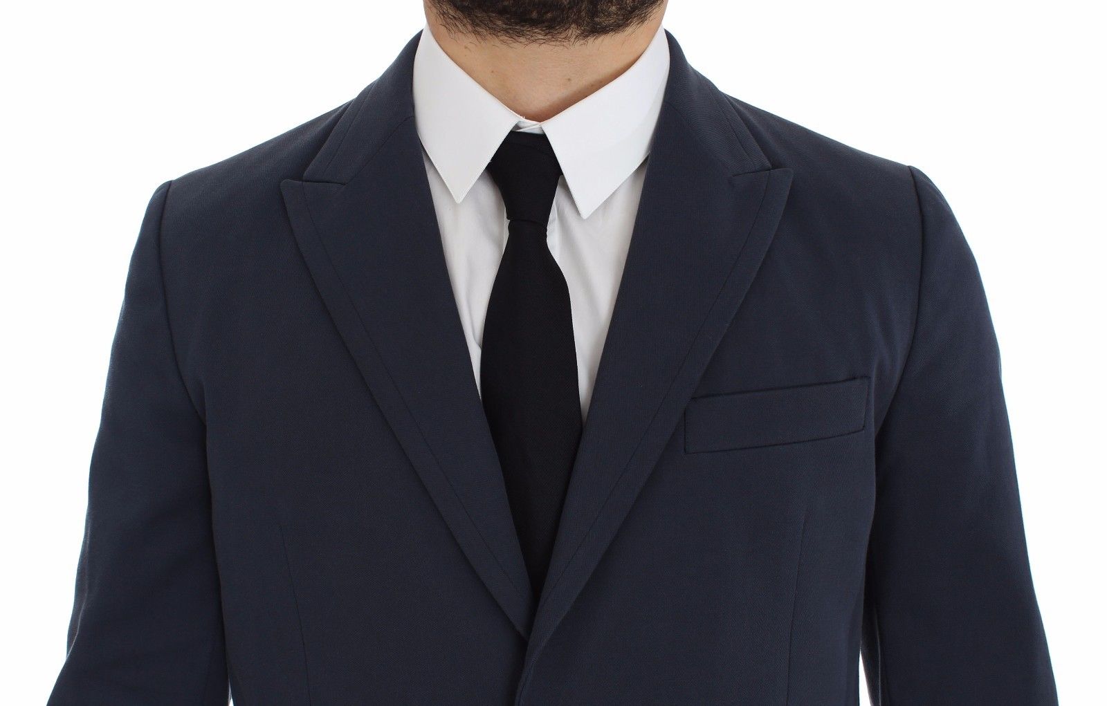 Dolce & Gabbana Blue Cotton Stretch Casual Blazer | Regal Royce