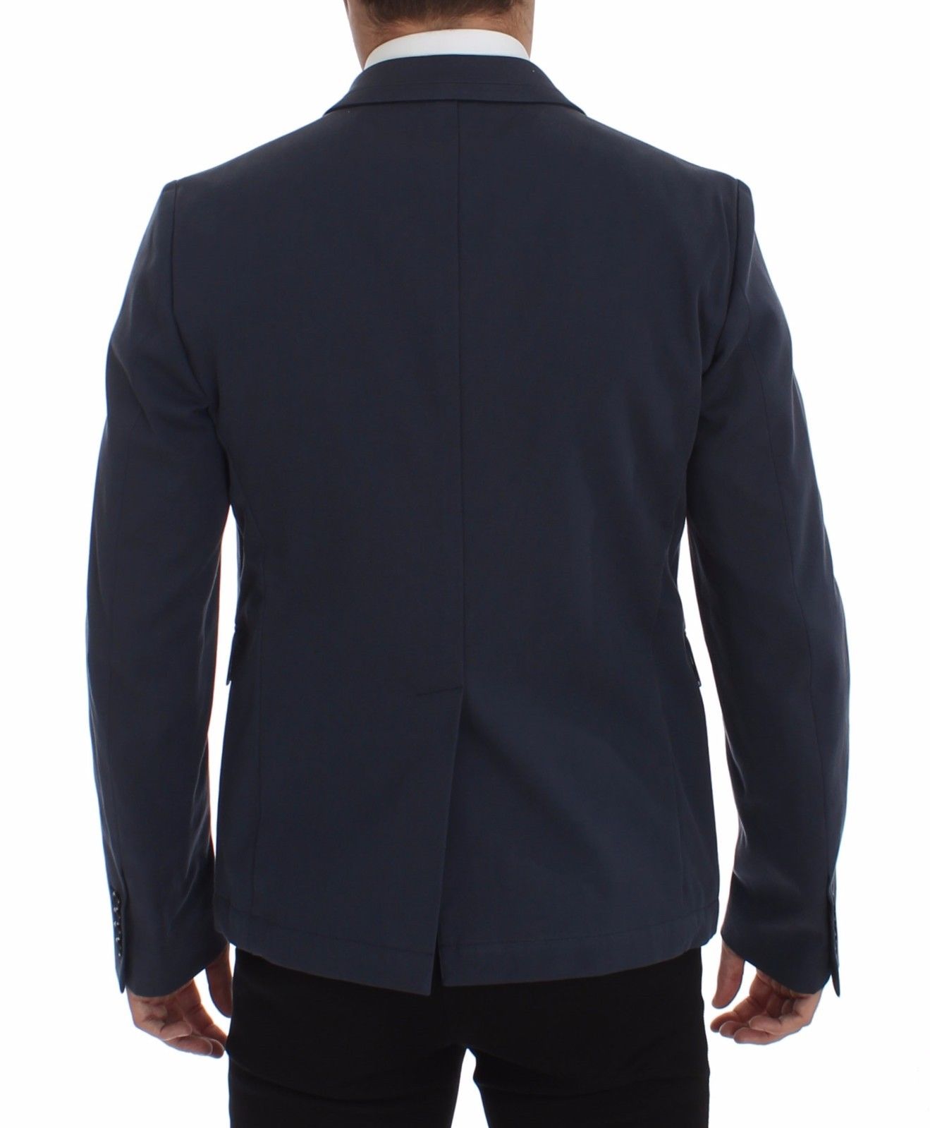 Dolce & Gabbana Blue Cotton Stretch Casual Blazer | Regal Royce
