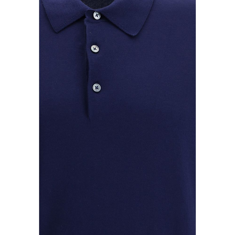 Tom Ford Blue Cotton Polo Shirt | Regal Royce