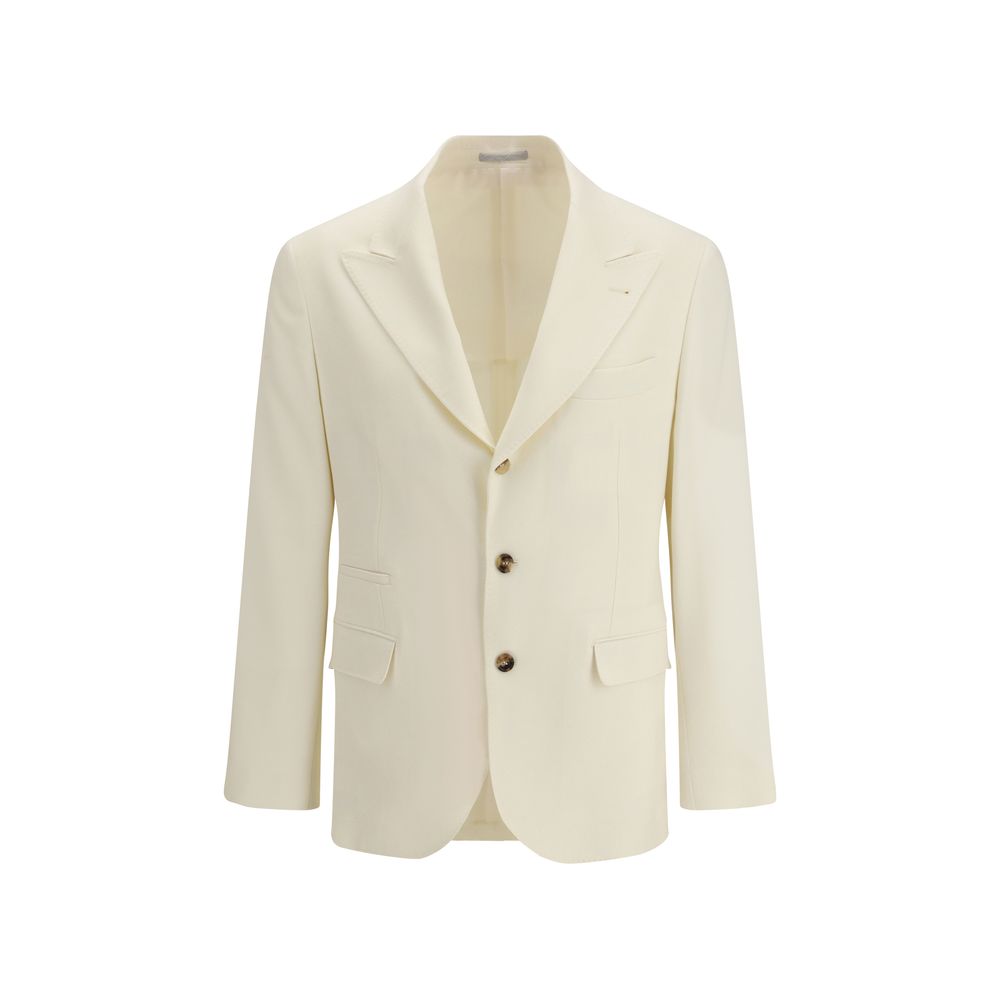 Brunello Cucinelli Cream Wool Blazer | Regal Royce