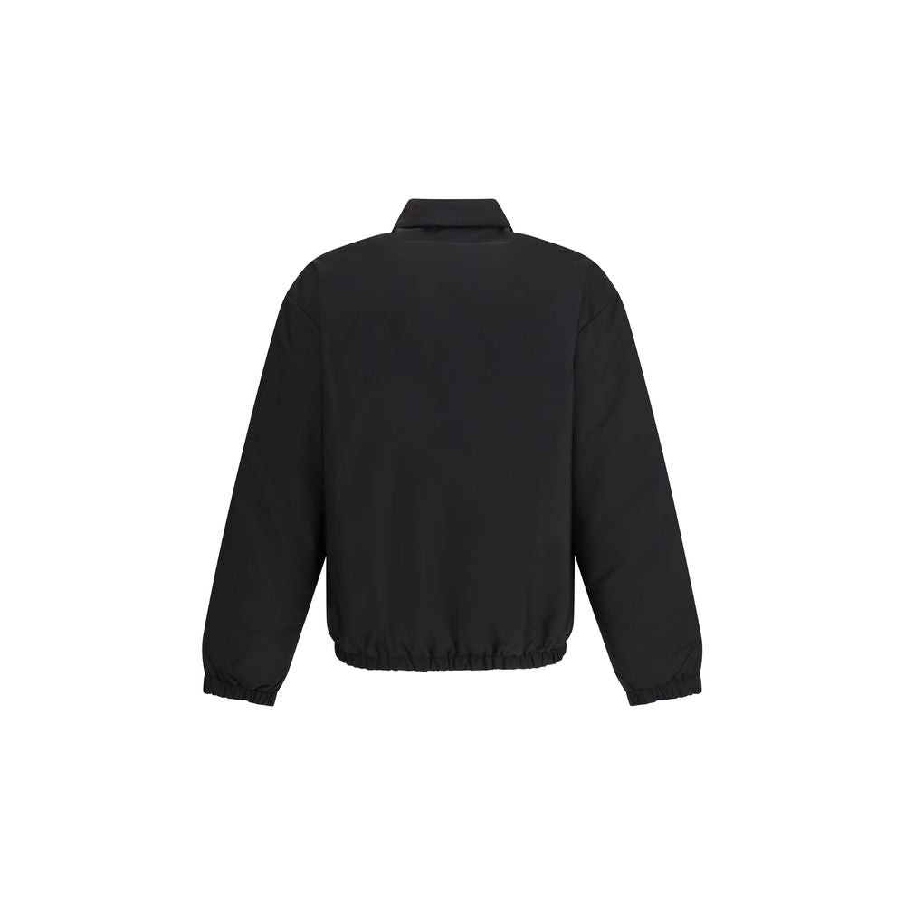 Prada Black Recycled Polyamide Full-Length Jacket | Regal Royce