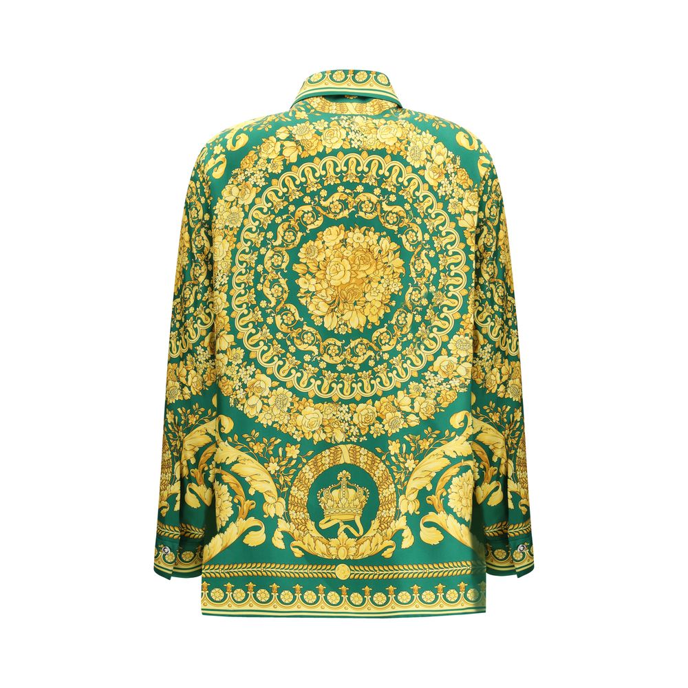 Versace Bicolor Silk Pattern Shirt | Regal Royce