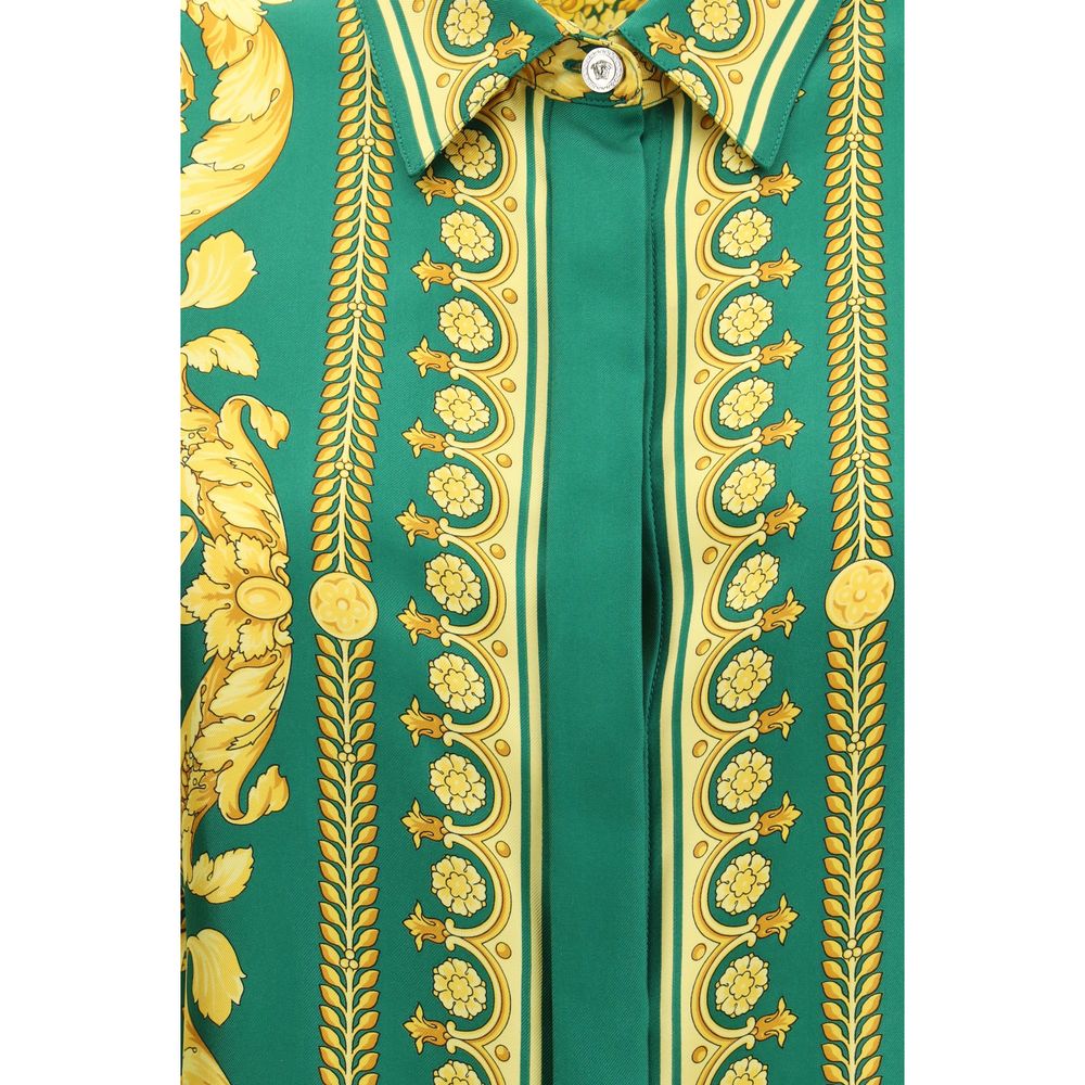 Versace Bicolor Silk Pattern Shirt | Regal Royce