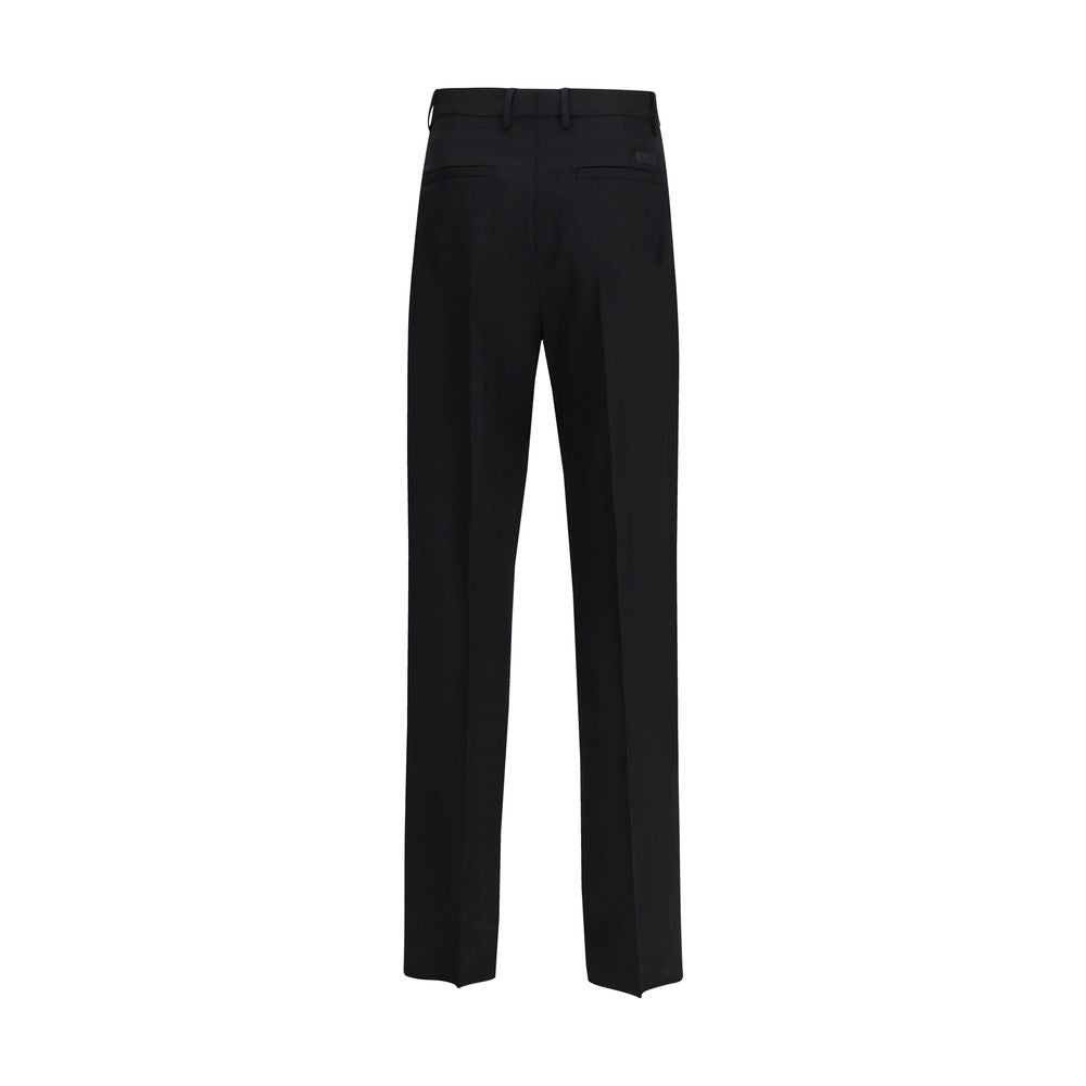 Versace Black Fleece Wool Dress Pants | Regal Royce