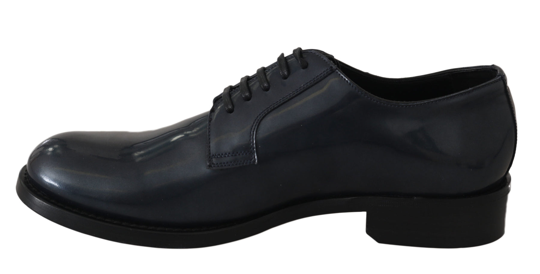 Dolce & Gabbana Blue Leather Derby Dress Formal Shoes | Regal Royce