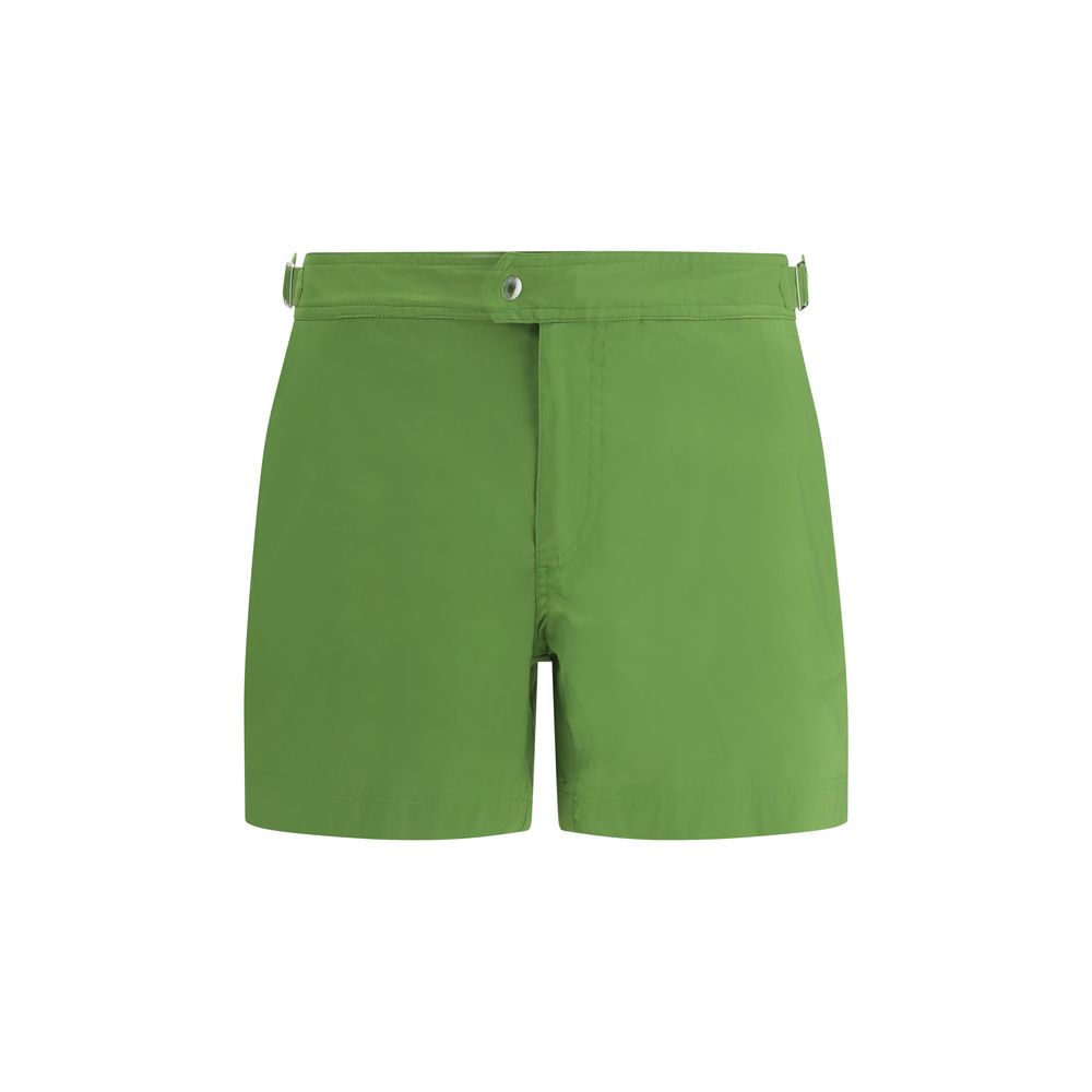 Tom Ford Green Polyester Swim Shorts | Regal Royce
