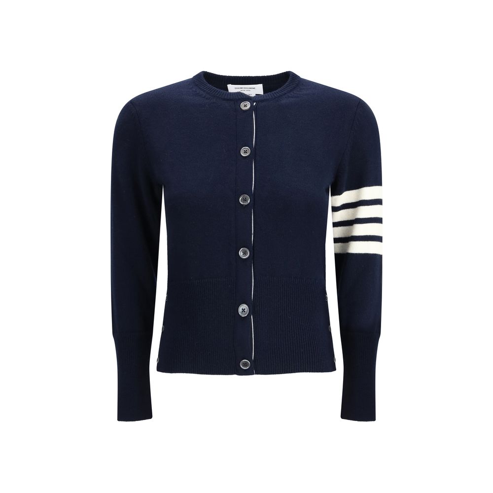 Thom Browne Blue Fleece Wool Cardigan | Regal Royce