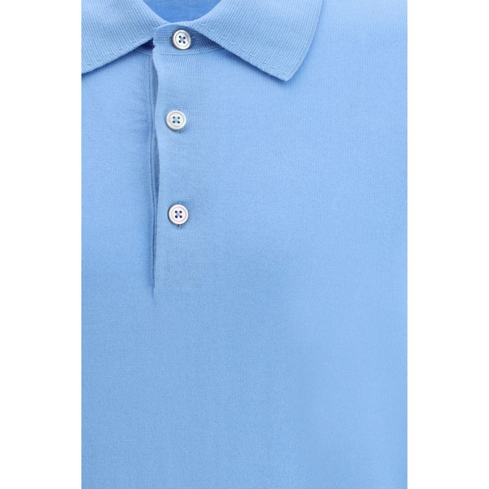 Tom Ford Blue Cotton Polo Shirt | Regal Royce