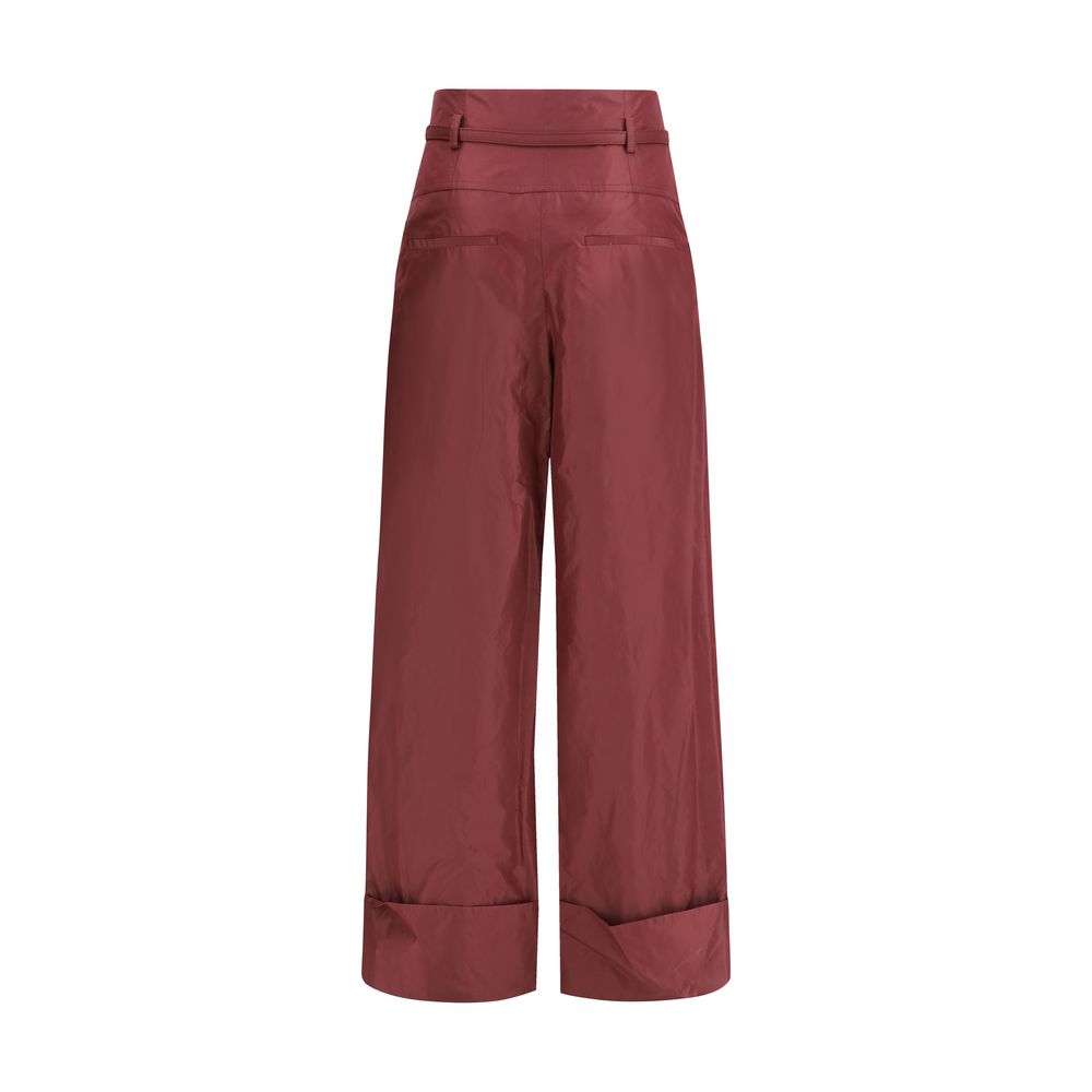 Fendi Bordeaux Silk Dress Pants | Regal Royce