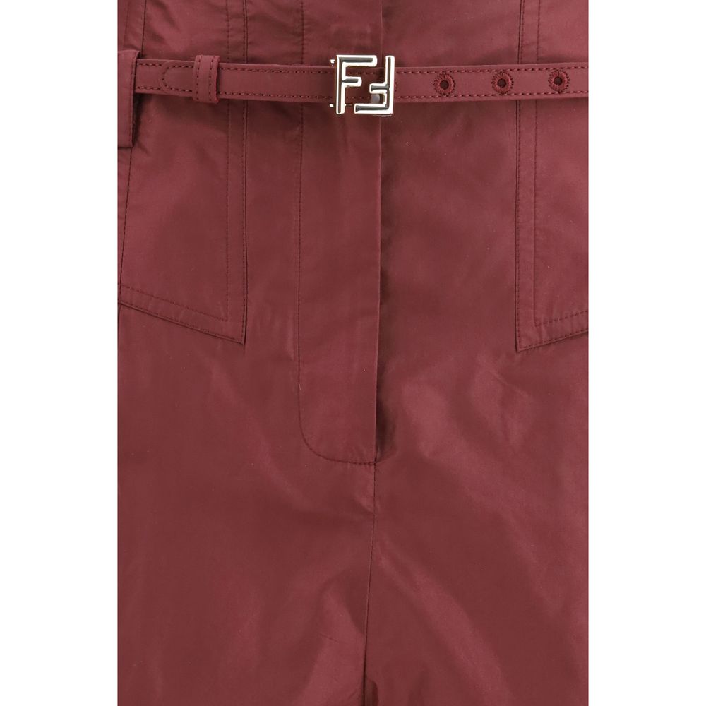 Fendi Bordeaux Silk Dress Pants | Regal Royce