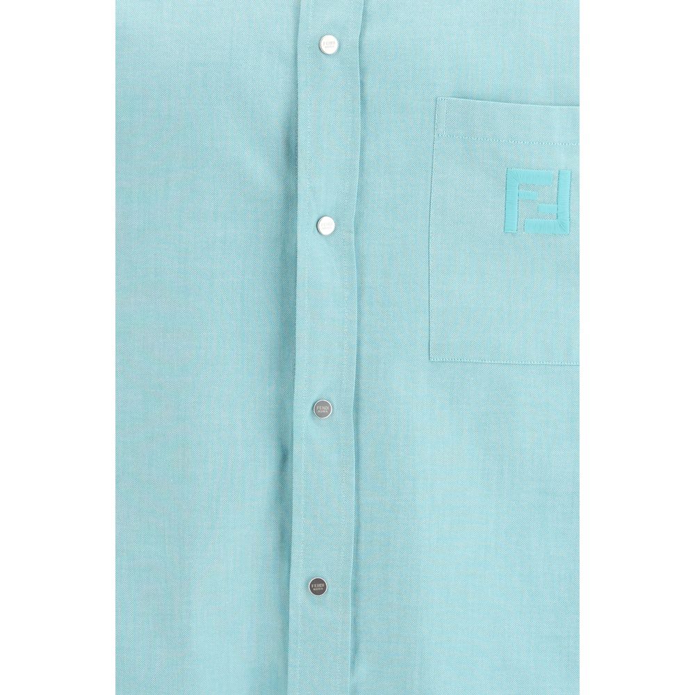 Fendi Light Blue Cotton Dress Shirt | Regal Royce