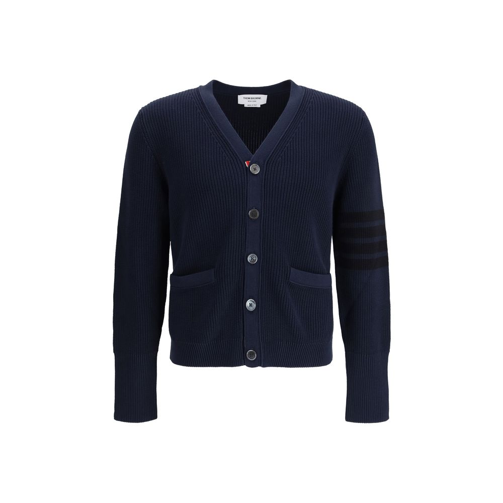 Thom Browne Blue Cotton Cardigan | Regal Royce
