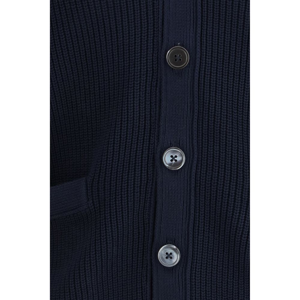 Thom Browne Blue Cotton Cardigan | Regal Royce