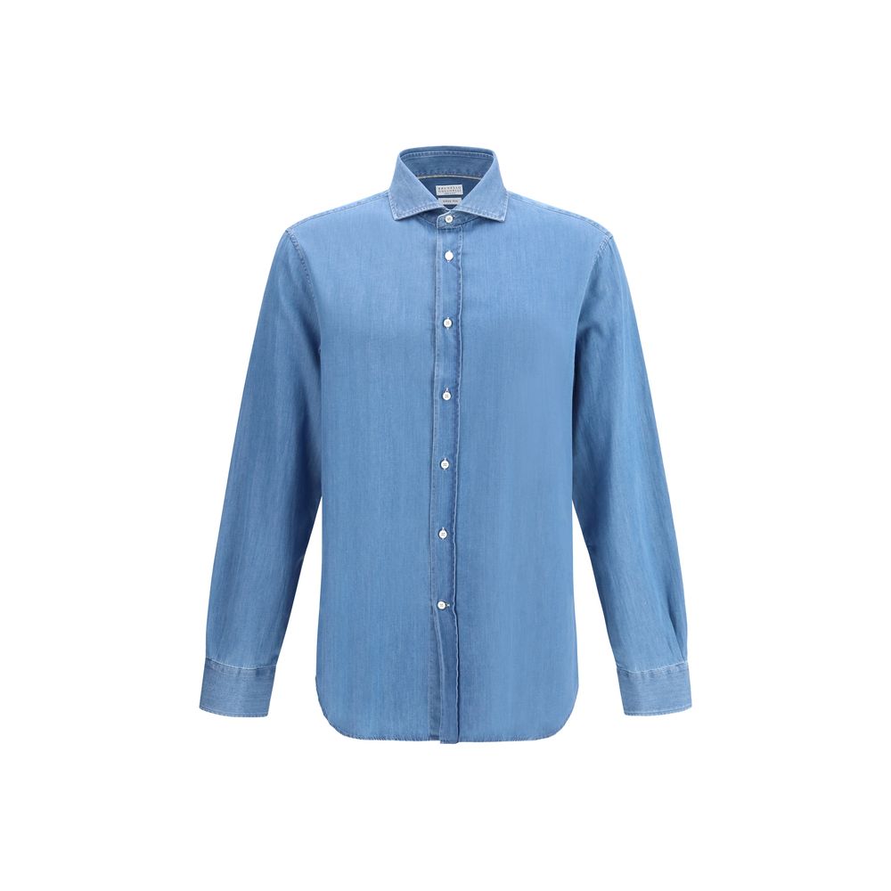Brunello Cucinelli Blue Denim Shirt | Regal Royce